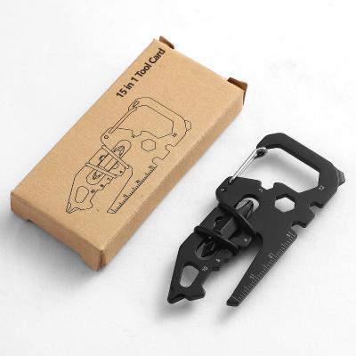 China Muti-functional Multifunctional Outdoor Quick-Hook Mountaineering Buckle Knife 5-in-1 Buckle Saw EDC Tool D Mountaineering Buckle Knife for sale