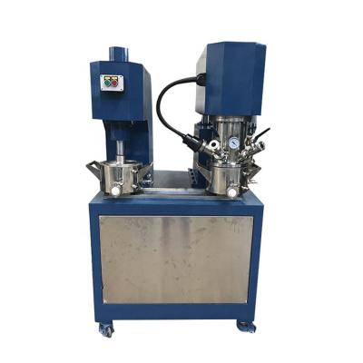 China Double Vacuum 2L Liquid Lab Planetary Mixer For Vacuum Agitator Adhesive Precise Measuring Dispersion Mixer for sale