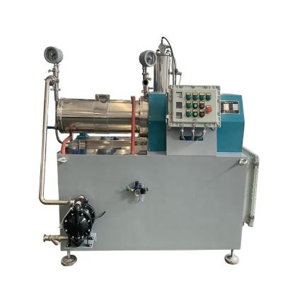 China Medicine Processing Easy Operation Industrial Bead Mill For Printing Ink Making / Sand Grinding Machine Grinding Mill For Chemical for sale