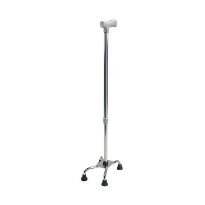 China Foldable Hospital Used 4 Feet Walking Stick Elderly Cane for sale