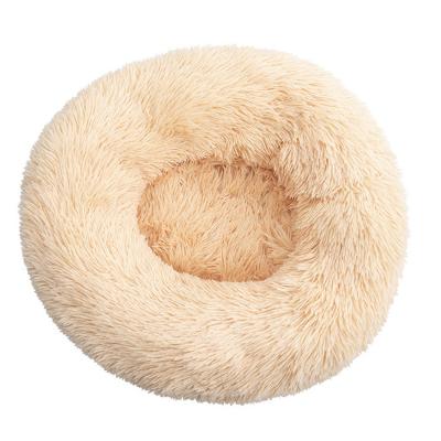 China Good quality stocked cotton with pp filled inside Washable fluffy luxury pet cat soft bed large heating bed for sale