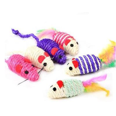 China Viable Soft Fleece Fake Cat Toys Tails Interactive Play Cat Toy Mouse Mouse for sale