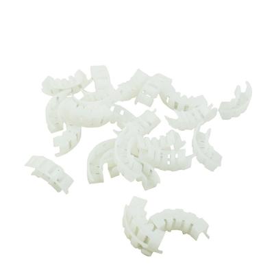 China PE 3 cm White Plastic Tomato Clips Garden Plant Tomato Tie Locks Plastic Garden Clips For Vegetables Plastic Tie Clips for sale