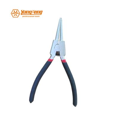 China Circlip Handle High Quality Soft Plunged External Straight Circlip Pliers 7 Inch for sale