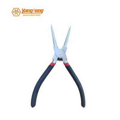 China Circlip Handle High Quality Soft Plunged Internal Straight Circlip Pliers 7 Inch for sale