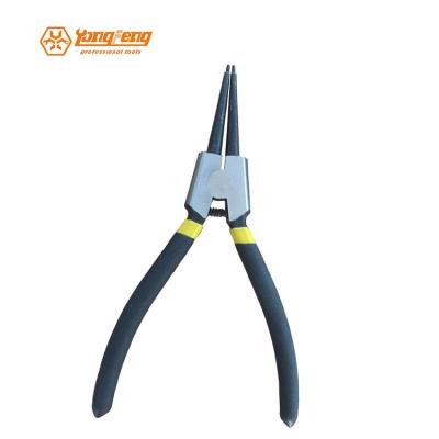 China Circlip Handle High Quality Soft Plunged External Straight Circlip Pliers 8 Inch for sale