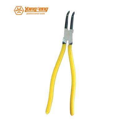 China High Quality Snap Ring Handle Soft Plunge Internal Angled Circlip Pliers 12 Inch for sale