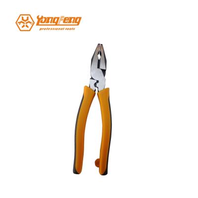 China Cutting Combination Injection Soft Grip Black Polished Crimping Pliers 6 Inch for sale