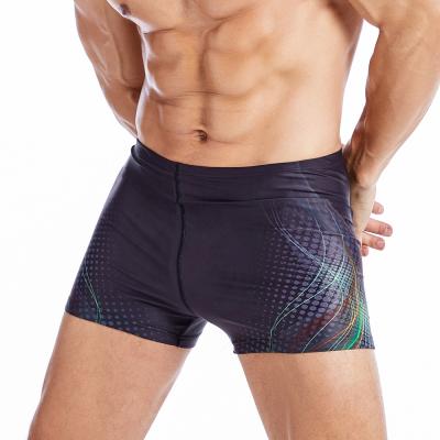 China Sabolay Antibacterial Customization Premium Male Swimming Trunk Professional Training Swimming Hot Sale Men's Short Swim Trunks for sale