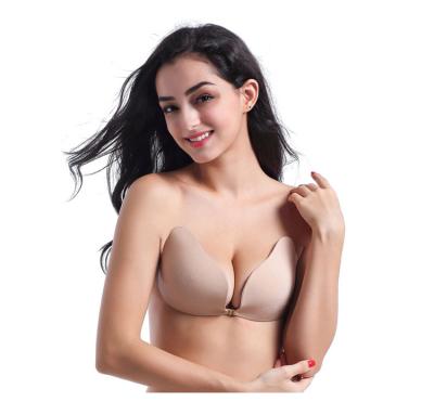 China QUICK DRY Bra For Women Low Price Cotton Lift Buckle Lift Up Wing Strapless Front Self Adhesive Invisible Bra for sale