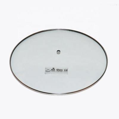 China Viable PARENTS GLASS LID C Center Jar Handle Holes Cookware Parts Universal Jar Glass Lid En Tempered Glass Lid for sale