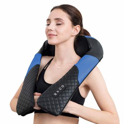 China Personal Health Care Smart 3d Back Belt Shiatsu Neck and Shoulder Electric Kneading Vibrating Massager with Heating for sale