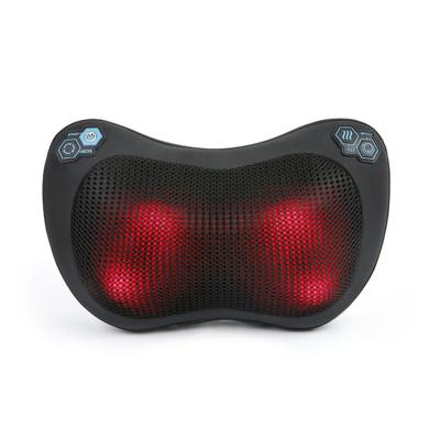 China Home Electric Neck Shoulder Massage Pillow Body Car Massager Back Massager Pillow With Heat for sale