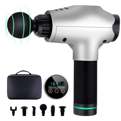 China Dropshipping Body Custom 30 Speed ​​Massage Gun With LCD Screen Massager Vibration Gun / Fascial Muscle Massager for sale