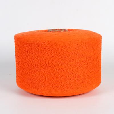 China Open End Ne 3s To 30s Orange Color Custom Regenerated Cotton Yarn Open End Carded Yarn Recycled Cotton Polyester Blended Yarn for sale