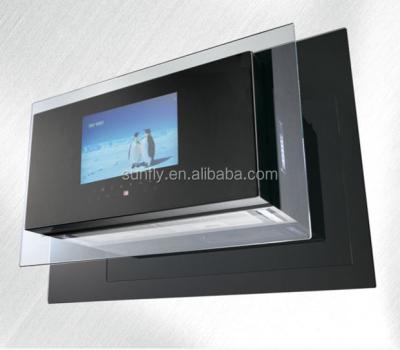 China Wall Mounted Hood LOH8610-T2 (900mm) Side Range Chimney Chassis and Stainless Steel Tempered Glass for sale