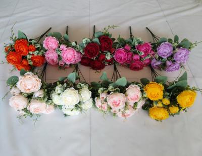 China 3D Design Artificial Flower Silk Decoration Wedding Silk Flower Wholesale for sale