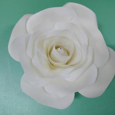 China Large White Paper Paper Flowers Wedding Decoration Flower Tissue Paper for sale