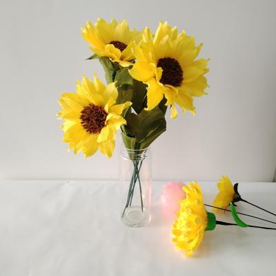 China Hot Selling 3D Design Sunflower Party Decors Flowers Paper Bouquet for sale