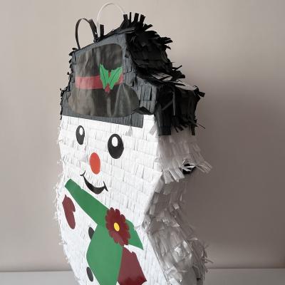 China Handwork Snowman Pinata Christmas Party Decoration Pinata Toys Wholesale Mexican Pinatas for sale