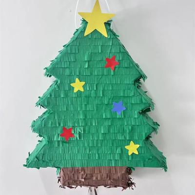 China Hot Selling Handwork 2023 Small Christmas Tree Pinata For Christmas Party Decoration Pinata Toys Mexican Pinatas for sale