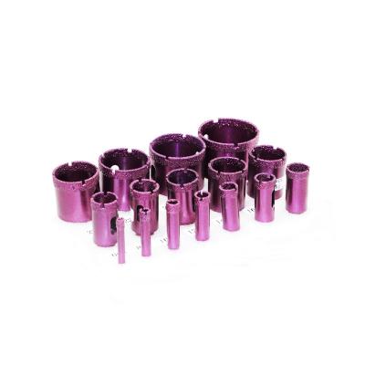 China M14 Diamond Drilling Marble Vacuum Brazed Core Bit /porcelain Tiles Set of Diamond Core Drill Bits/Diamond Hole Saws Probing Bits for sale