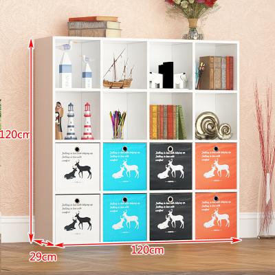 China Newrgy Cube Color Simple Design Living Room Furniture Book Shelves Non-Waven Drawer Bookshelf Modern Custom Foldable Kids Storage for sale