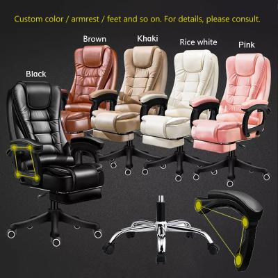 China NEWRGY Luxury Adjustable Boss Leather Ergonomic Massage (Height) Ergonomic Office Chair for sale