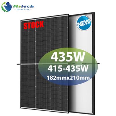 China Mstech Wholesale Solar Panels Cheap 415W 420W 430W China Photovoltaic Mono PV 435 Watt Rooftop Solar Panel Home Price 425W 182mmx210mm for sale