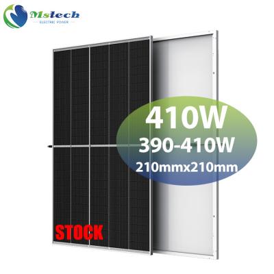 China Mstech Solar Module 405 Watts In Half Cut Solar Power Modules Solar Panel Cells 390wp 395w 400w 410w China Wholesale Price 210mmx210mm for sale