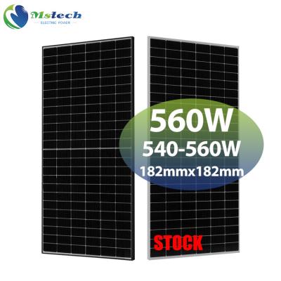 China Mstech Tiger Pro Solar 550w Photovolta Solar Panels Placa 540w 545w 560 Watt Mono Solar Panel 555w Price Industry 182mmx182mm for sale