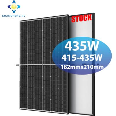 China Wholesale Guangheng Solar Panels Cheap 415W 420W 430W China Photovoltaic Mono PV Home Price 425W 182mmx210mm 435 Watt Rooftop Solar Panel for sale