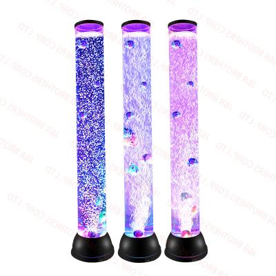 China Barber Shop H 31.5 Inch Bubble Tube Jellyfish LED Aquarium Color Changing Lamp for sale