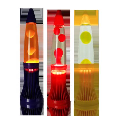 China Hot Sales Modern 13 Inch Yellow Rocket Lava Motion Lamp Lava for sale