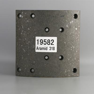 China Truck Brake System 19582 Truck Brake Lining, High Quality Commercial Vehicle Brake Linings Best Price for sale