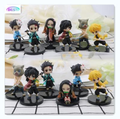 China Cartoon Toy AMazon demon slayer 6 style kimetsu no yaiba anime pvc action model figure toys action figure for sale