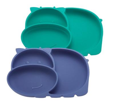 China Custom Animal Baby Dish Waterproof Non-slip Silicone Bpa Free Silicone Bombs For Baby Bowl Baby Dish for sale