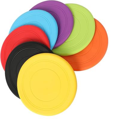 China Outdoor Durable Chewable Silicone Frisbeed Round Soft Silicone Round Flight Disc Viable Other Dogs Toys for sale