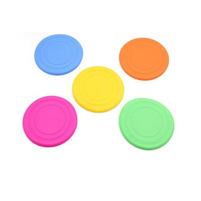 China Frisbeed Training Pet Toy To Throw Toys Resistant Dog Pets Viable Soft Colorful Silicone Bite Chewing Frisbeed Funny for sale