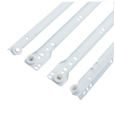 China Modern Supply Foshan Roller FGV Type White Drawer Runner Powder Coated Slide for sale