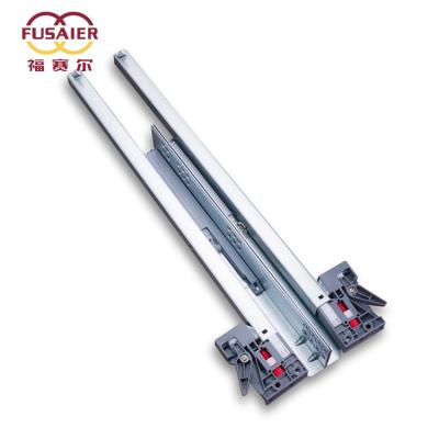 China Support OEM Foshan Factory Extension 2 Single Fold Undermount Soft Closing Slide / Concealed Slide With 3D Lock for sale