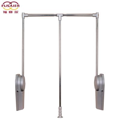 China (Other) adjustable factory customized pull down soft close twin arm heavy duty wardrobe lift /clothes hanger / modern wadrbobe lift system china for sale