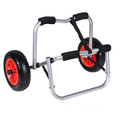 China Aluminum Kayak Transport Folding UNIVERSAL Kayak Carrier Wheel Cart [kayak trolley] for LSF kayak paddle borads for sale