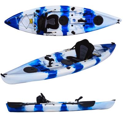 China Popular LDPE LSF 9.6 Ft Fishing Single Kayak Sit On Top Ocean Canoe for sale