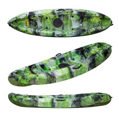 China Popular recreation of polyethylene LSF 1 single paddler sit on top plastic kayak with parts for sale