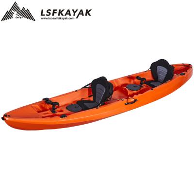 China Sports 3 Person Plastic SeatFamily 12FT Sit On Top LLDPE Kayak Fishing Wholesale for sale