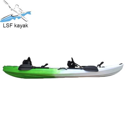 China LLDPE sit on top 3 person family kayak for sale hot sale rotomold canoe for sale