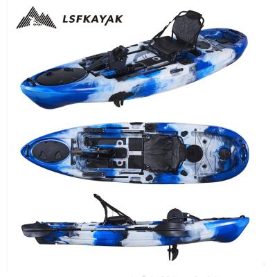 China NEW LLDPE Manufacturer Premium SINGLE DESIGN DURRY TYPE 10FT Fishing Kayak Pedal Control for sale