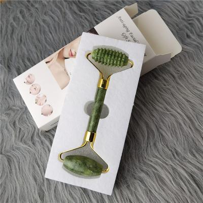 China Portable/Handheld Skin Care Beauty Facial Tools Face Massager Facial Guasha Jade Roller Neck and Eye Treatment Face Roller Skin Care for sale