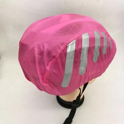 China Helmet Cover Night Safety Helmet Waterproof Outdoor Recycling Reflective Cover Can Print Brand Logo Rain Helmet Cover for sale